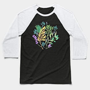 Botanical Leaves Baseball T-Shirt